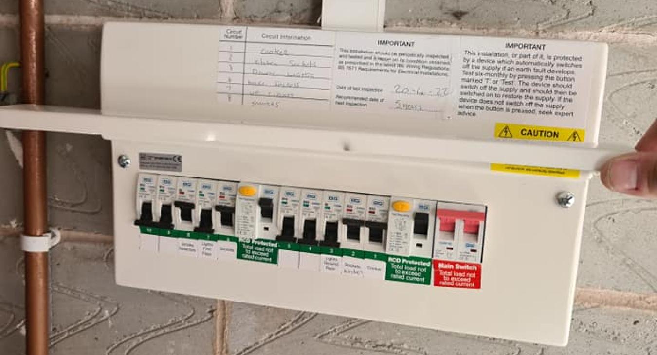 Consumer unit upgrade in Warrington by IJW Electrical -after